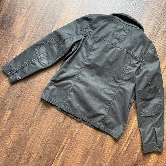 J.Crew Washed & Aged Utility Jacket Black Cotton Women's Large - Picture 4 of 8